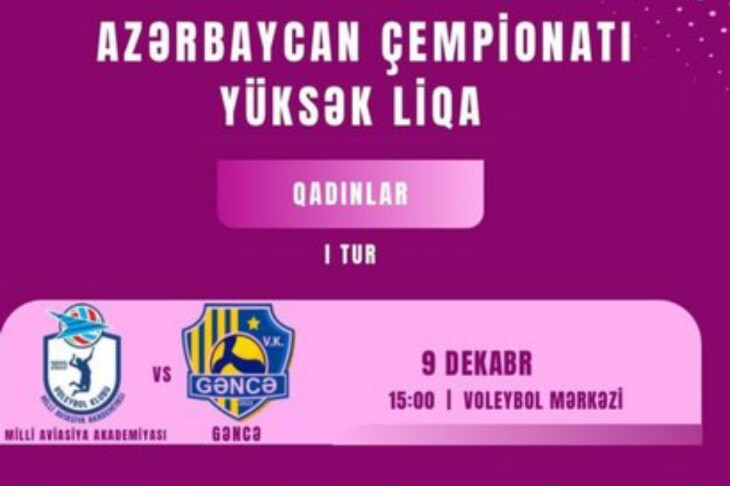 <p>Voleybol:&nbsp; "MAA"&nbsp; Bakı Voleybol Mərkəzində "Gəncə"ni qəbul edəcək</p>