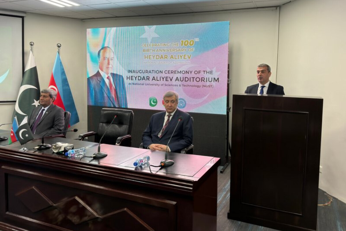 <p>Pakistanda Ümummilli Lider Heydər Əliyevin adını daşıyan auditoriya açılıb +FOTO=9<br />
&nbsp;</p>