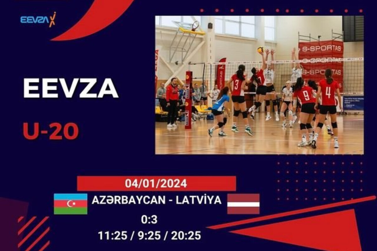 <p>Azərbaycanın U-20 yığması EEVZA-da Latviyaya&nbsp;da uduzub</p>