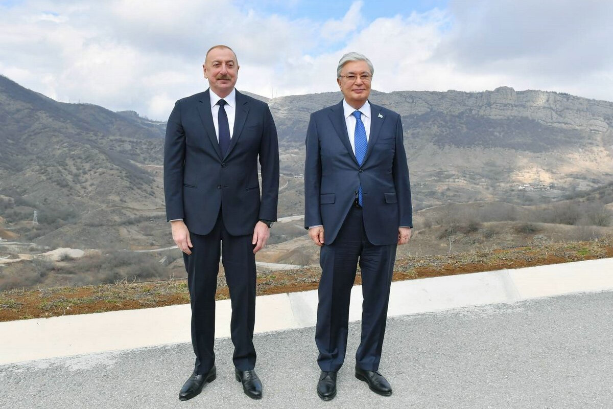 <p>Azərbaycan və Qazaxıstan prezidentləri Şuşada</p>