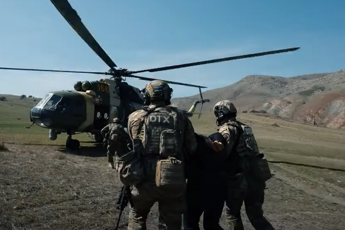 <p>DTX antiterror əməliyyatının görüntülərini paylaşdı</p>