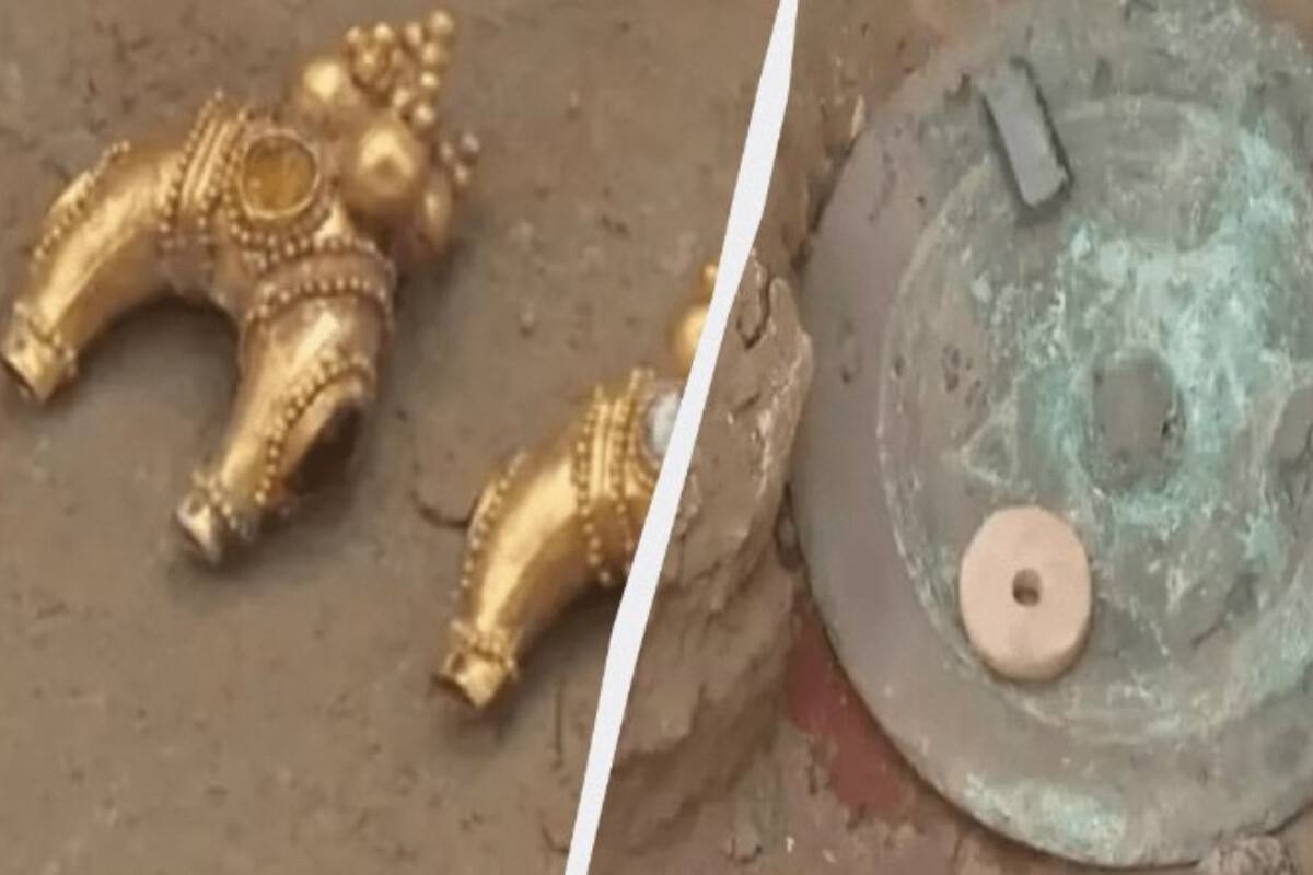 <p>Qazaxıstanda sirli mədəniyyətə aid 2000 illik qızıl zinət&nbsp;əşyaları aşkar edilib</p>