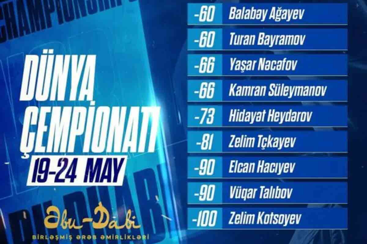 <p>Sabah BƏƏ-də cüdoçuların dünya çempionatı başlayır&nbsp;</p>