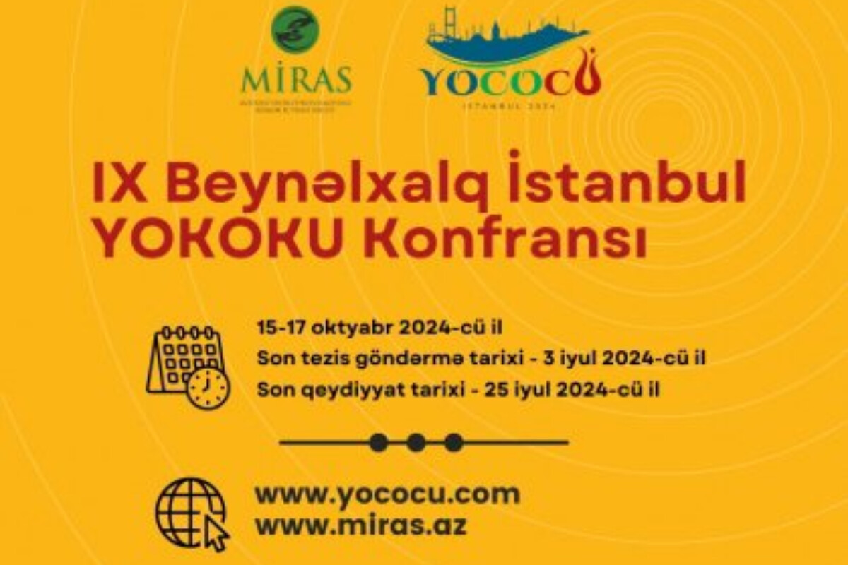 <p>IX Beynəlxalq İstanbul YOKOKU konfransı</p>