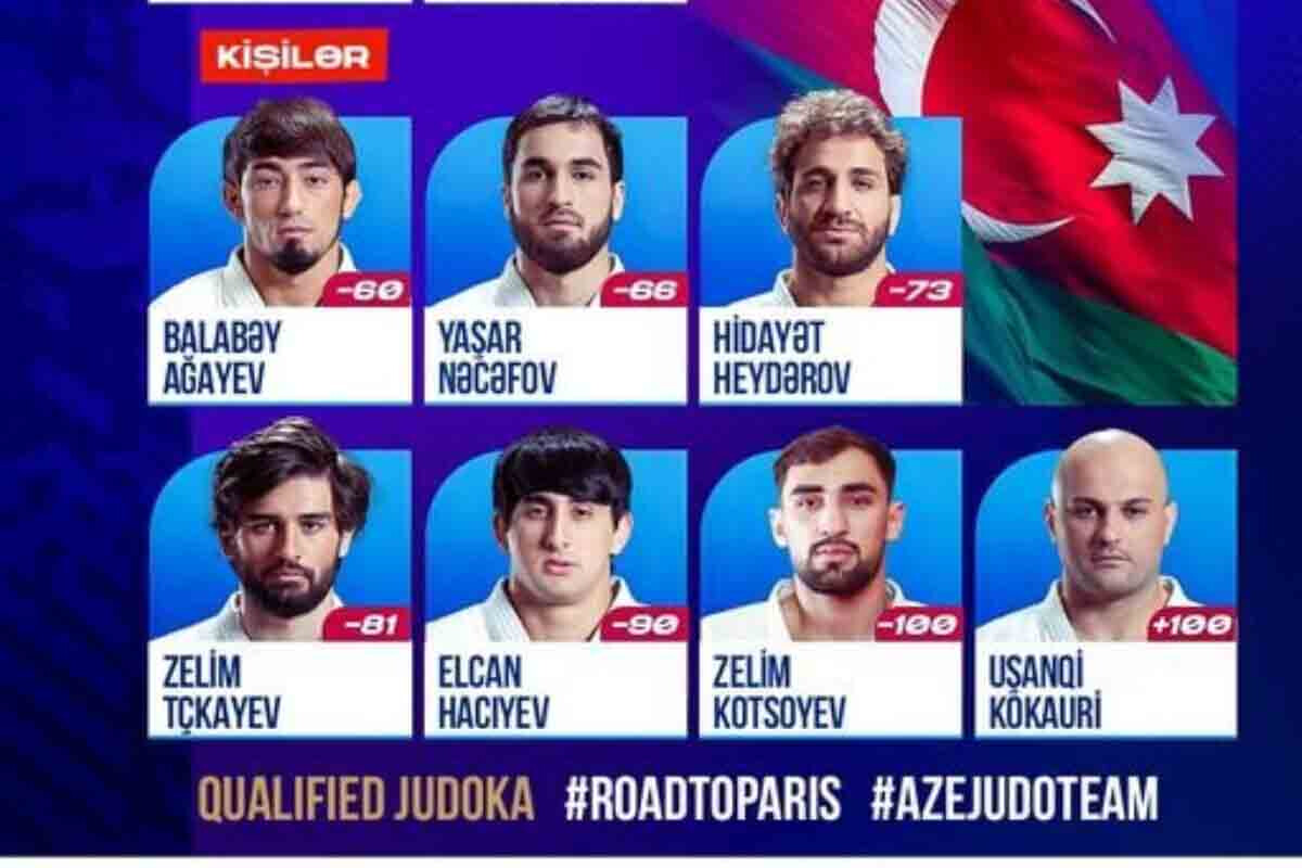 <p>Azərbaycanı Paris Olimpiadasında təmsil edəcək cüdoçular müəyyənləşib&nbsp;</p>