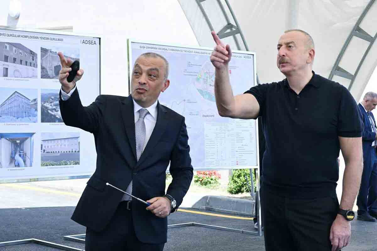 <p>İlham Əliyev Şuşa sutəmizləyici qurğular&nbsp;kompleksinin açılışında iştirak edib</p>