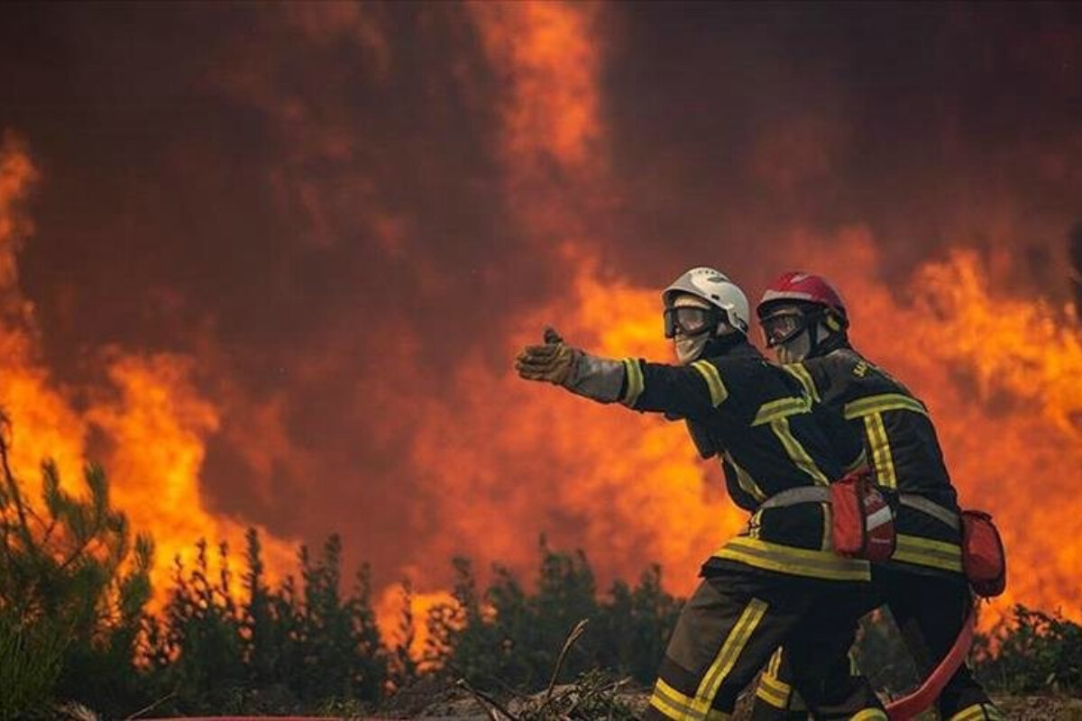 <p>Hərbi bazada meşə yanğını başlayıb</p>