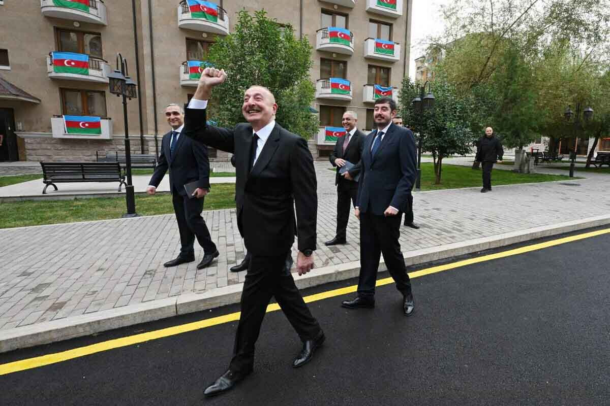 <p>Prezident&nbsp;Qarabağ Universitetinin tələbə yataqxanasında</p>