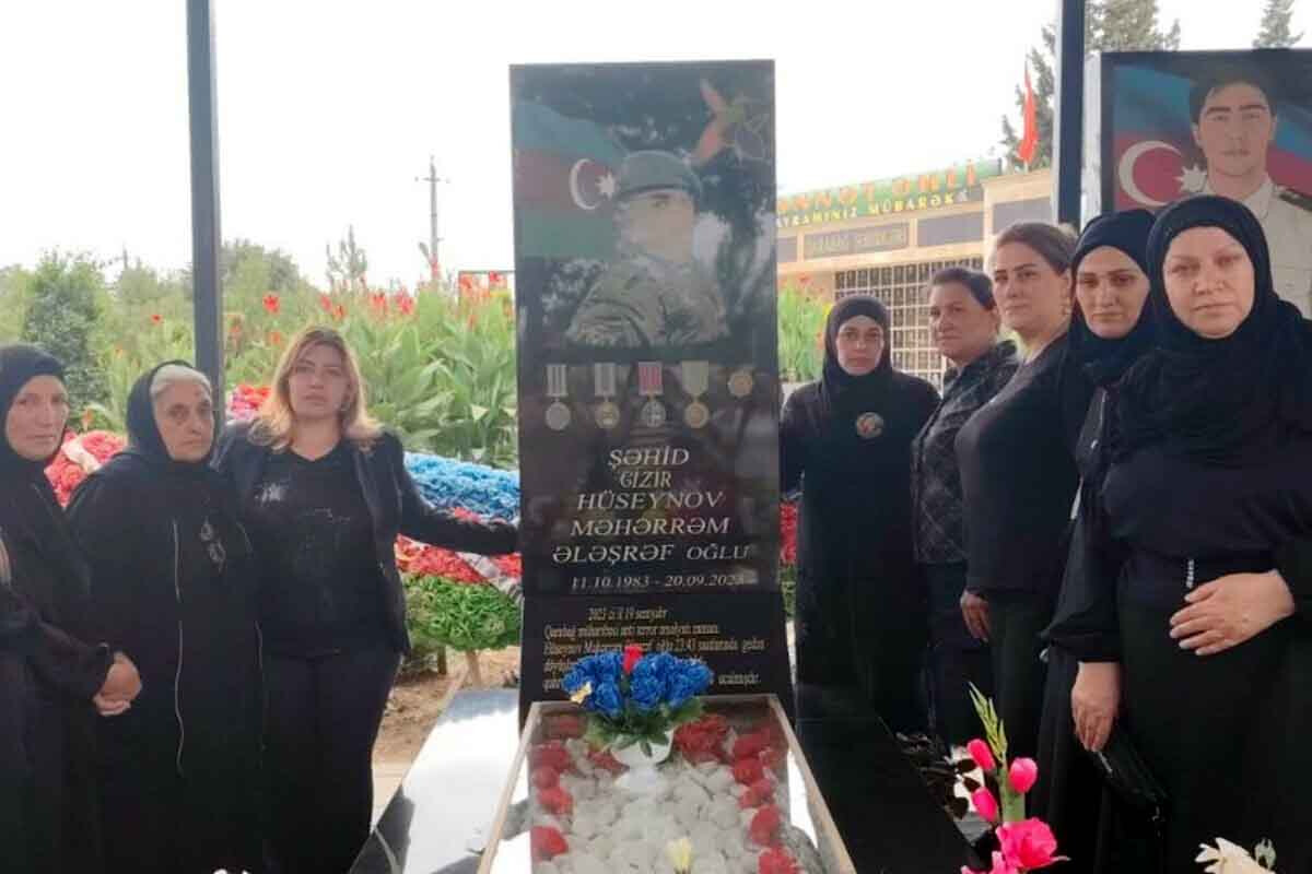<p>Antiterror şəhidinin birinci il dönümü qeyd olunub</p>