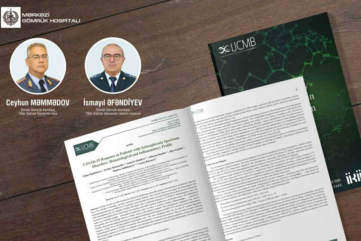 <p>Dövlət Gömrük Komitəsi Tibbi Xidmət İdarəsinin&nbsp;rəisi, tibb xidməti general-mayoru Ceyhun Məmmədovun həmmüəllif olduğu məqalə beynəlxalq jurnalda yayımlanıb</p>