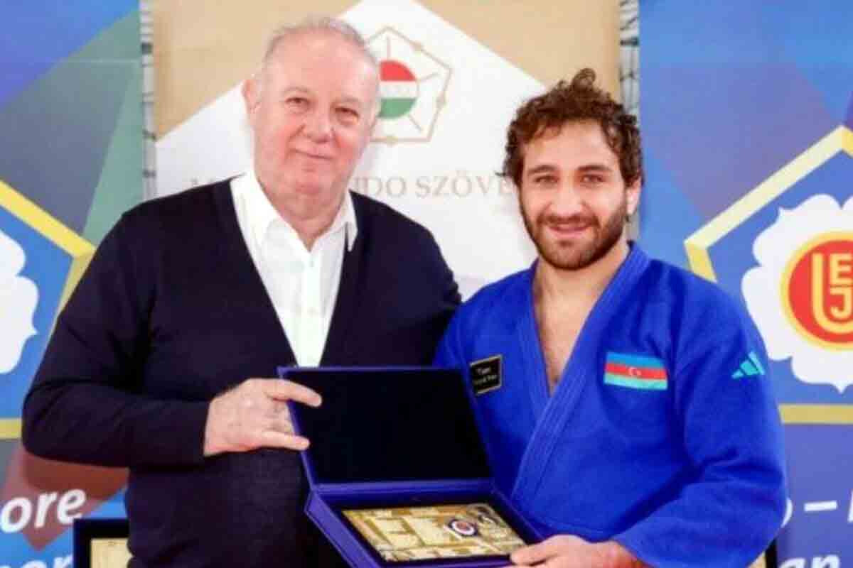 <p>Avropa Cüdo İttifaqı Azərbaycanın Olimpiya&nbsp;çempionlarını mükafatlandırıb</p>