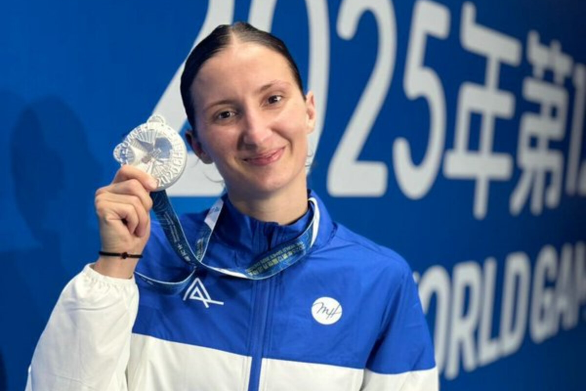 <p>Karateçimiz İrina Zaretska Dünya Oyunlarında ikinci olub</p>