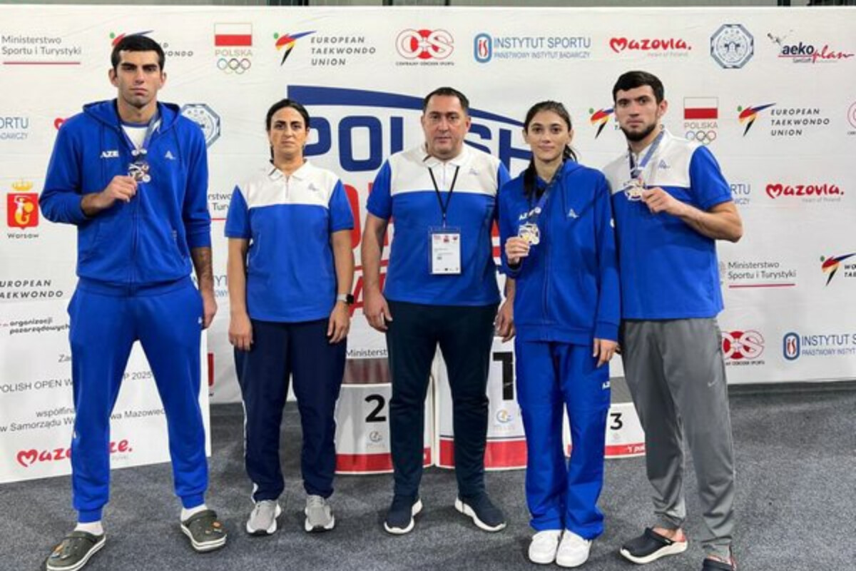 <p>Azərbaycan taekvondoçuları Polşada 3 medal qazanıblar&nbsp;</p>