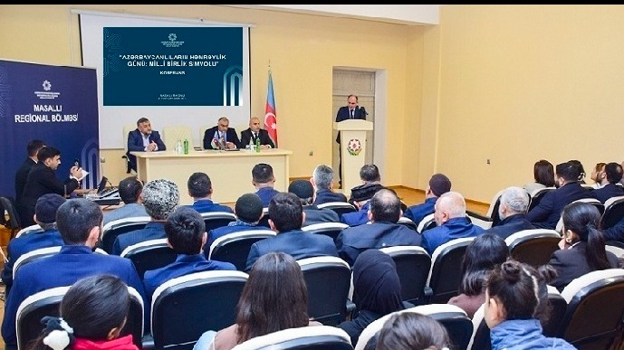 <p><em><strong><font dir="auto" style="vertical-align:inherit"><font dir="auto" style="vertical-align:inherit">“Azərbaycanlıların Həmrəylik Günü: Milli birlik simvolu” – Masallıda konfrans </font></font></strong></em></p>
