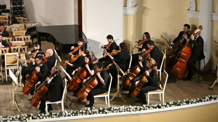 <p>Üzeyir Hacıbəyli adına Azərbaycan Dövlət&nbsp;Simfonik orkestrinin konserti olub</p>