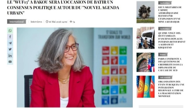 <p>WUF13 qlobal medianın diqqət mərkəzinə çevrilib</p> 