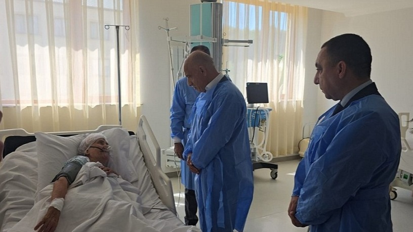 Masallıda şəhid anası xəstəxanada ziyarət olunub