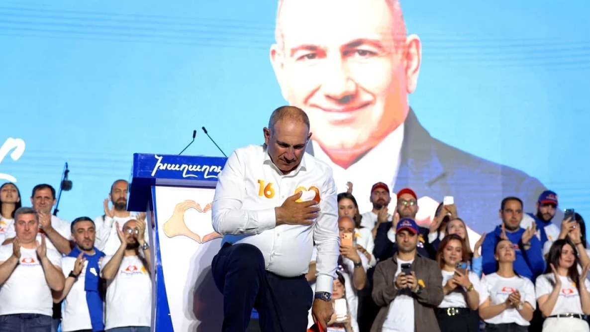 <p>Paşinyanın partiyası Ermənistan seçkilərində liderlik edir</p>
