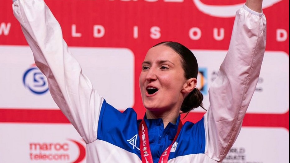 <p>Karateçimiz İrina Zaretska Mərakeşdə çempion olub </p>