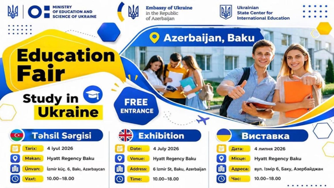 <p>Bakıda Ukrayna Universitetlərinin Rəsmi Təhsil Sərgisi keçiriləcək</p>