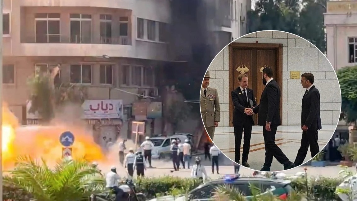 <p>Makronun səfəri zamanı partlayışlar törədən&nbsp;silahlılar Suriyada saxlanılıb</p>