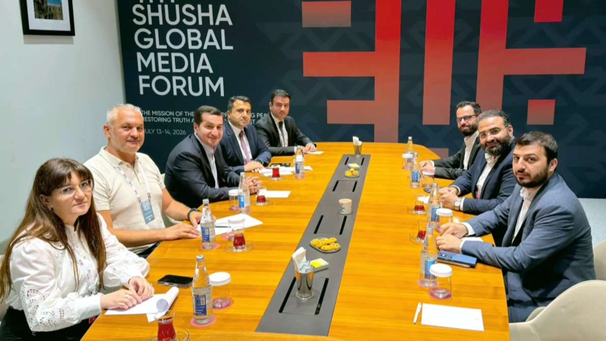<p>Hikmət Hacıyev Şuşada Suriyanın informasiya naziri ilə görüşüb</p>