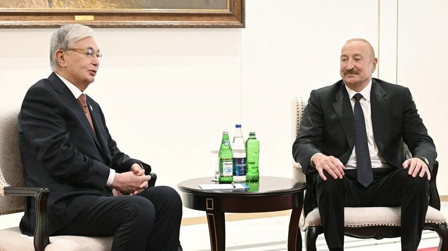 <p>İlham Əliyevin Bişkekdə Qazaxıstan Prezidenti&nbsp;ilə görüşü olub +VİDEO, FOTO=6</p>